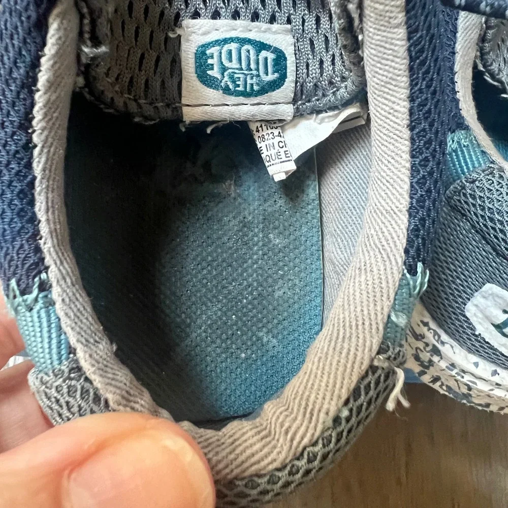 Hey Dude Wally T Summer Mesh Navy Charcoal Toddler Shoes Size 6 TD6